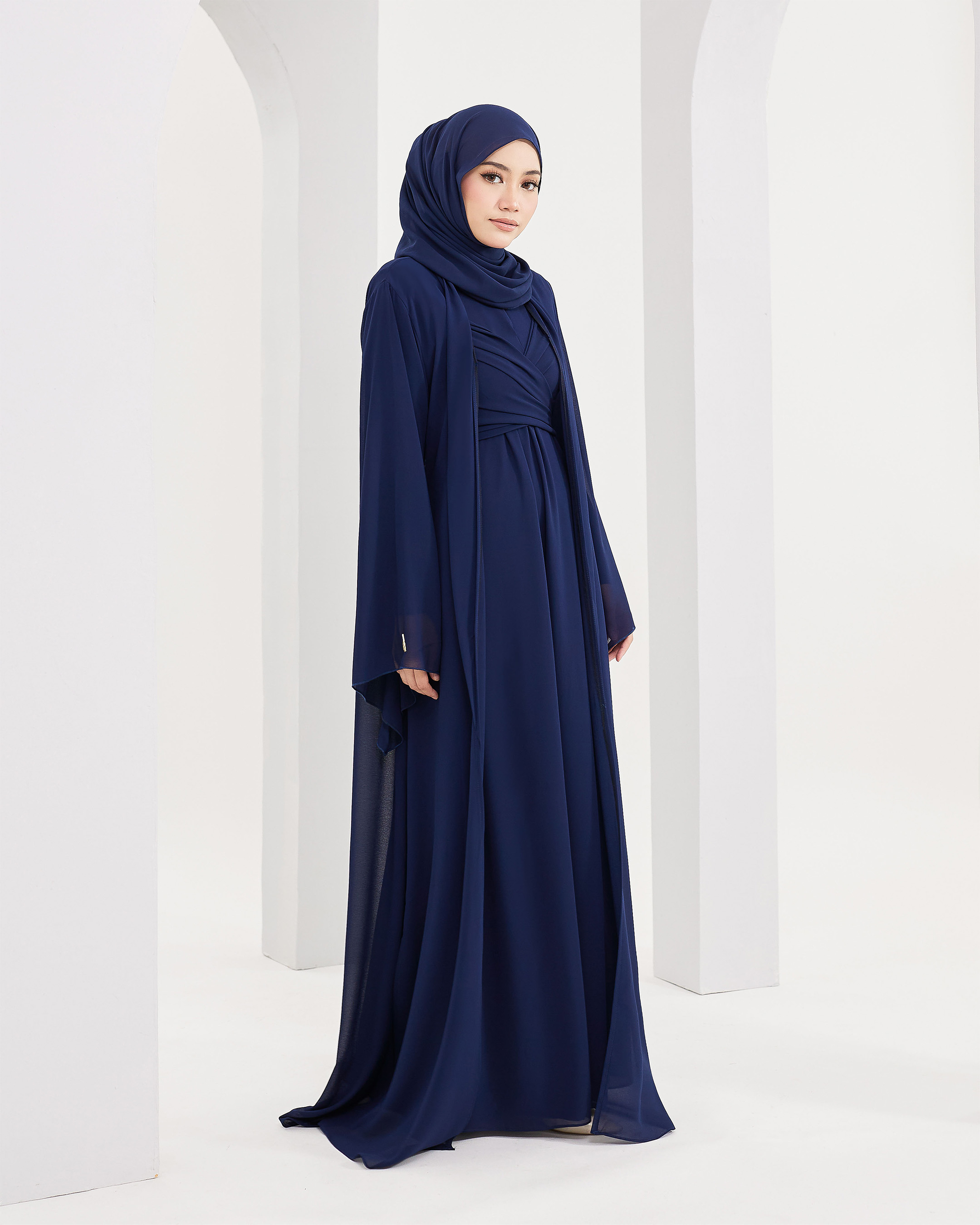 Larona Abaya - Navy Blue